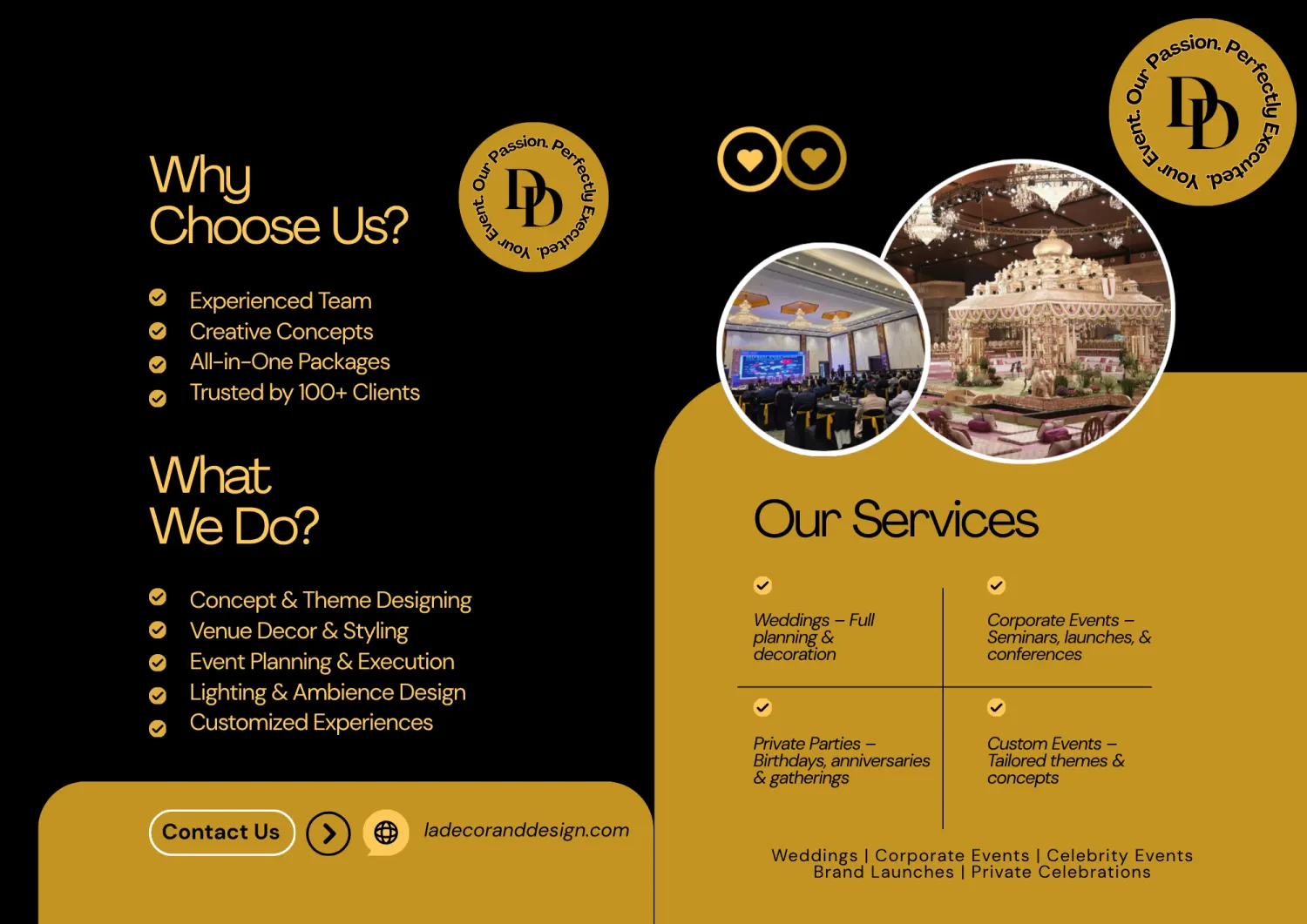 LA Decor and Design services brochure preview
