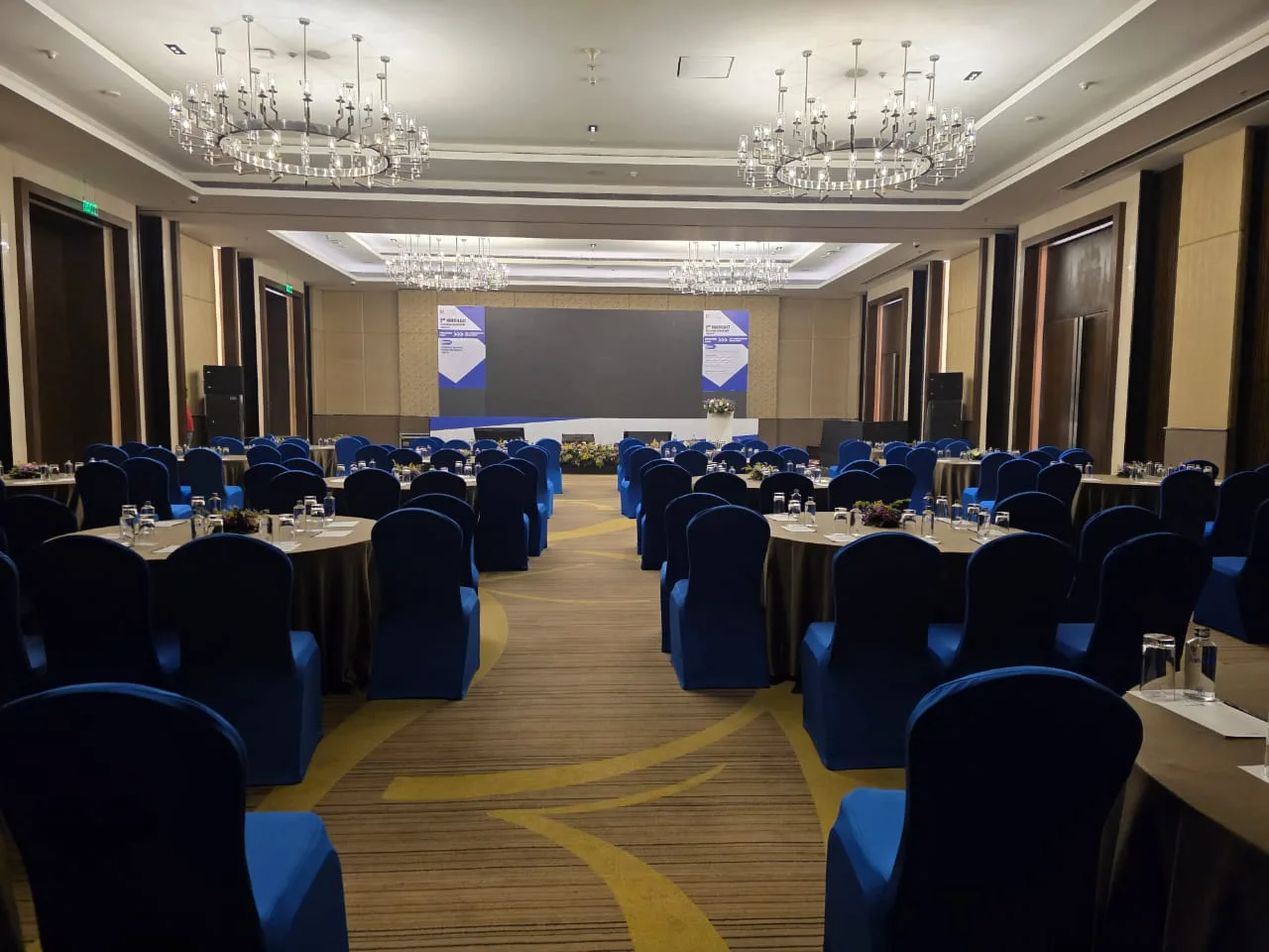 Corporate conference hall setup