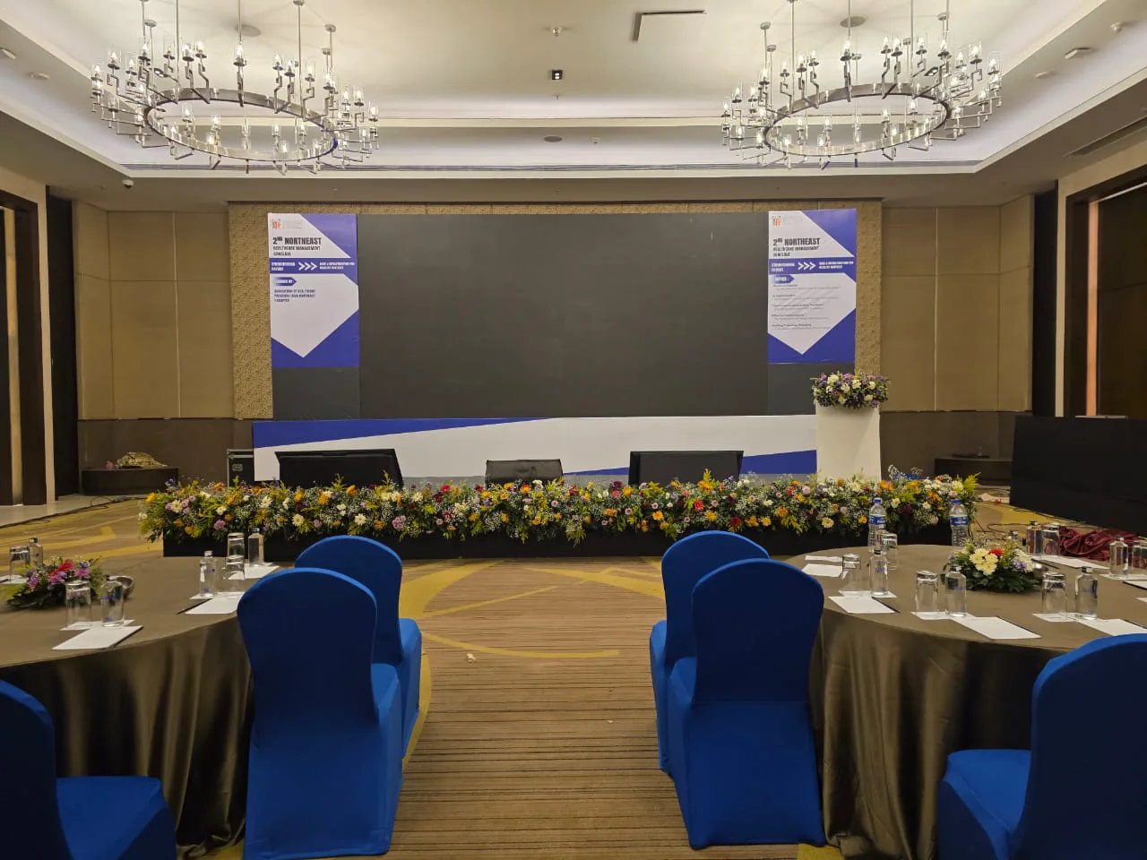 Corporate stage setup