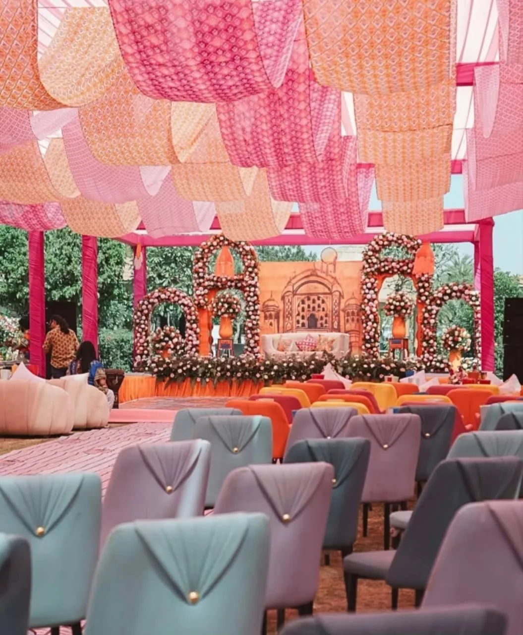 Luxury wedding stage decor by LA Decor and Design