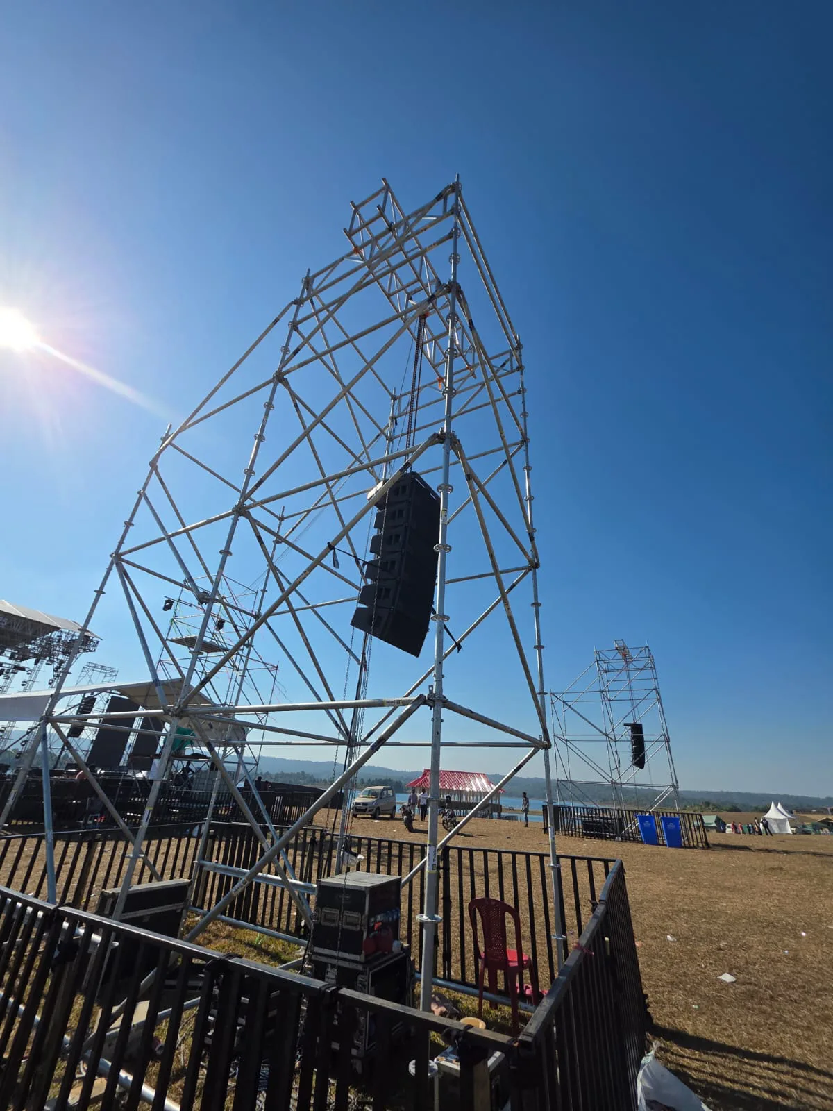Stage truss and lighting detail
